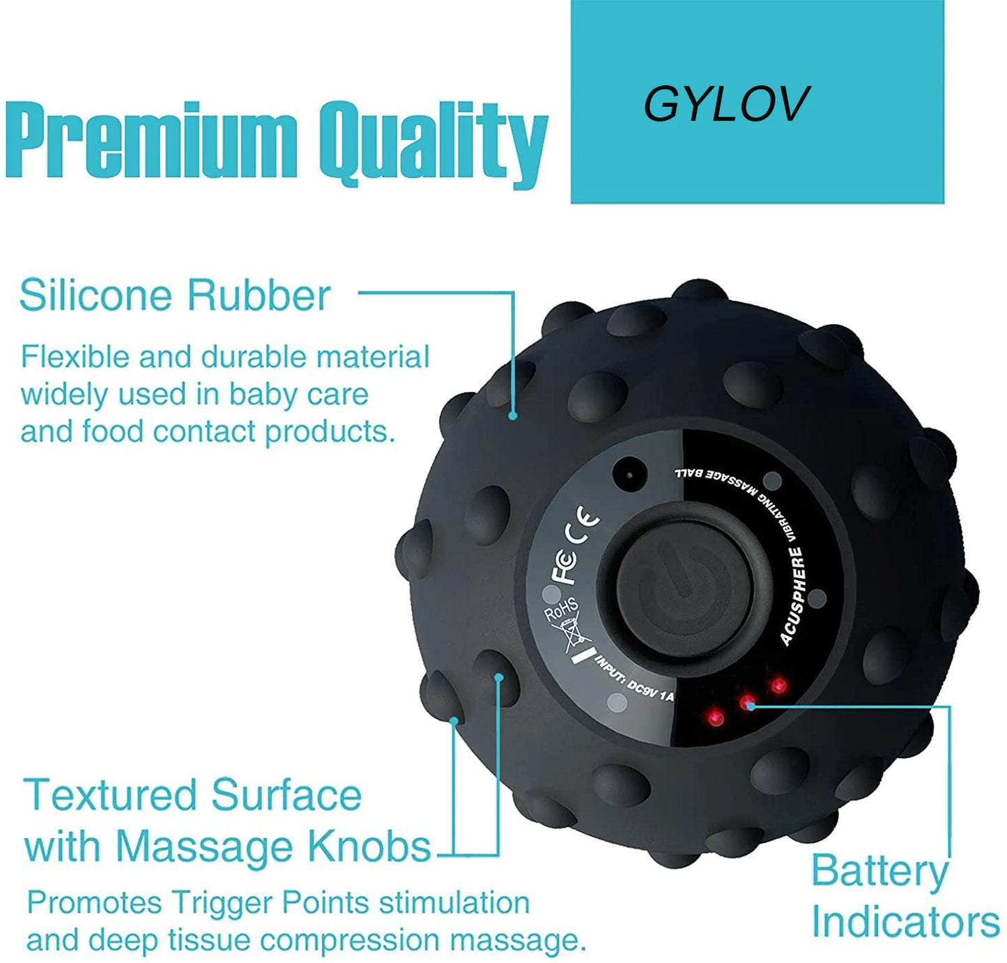 4-Speed Vibrating Massage Ball