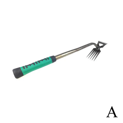 2-in-1 Garden Rake and Weed Puller Shovel