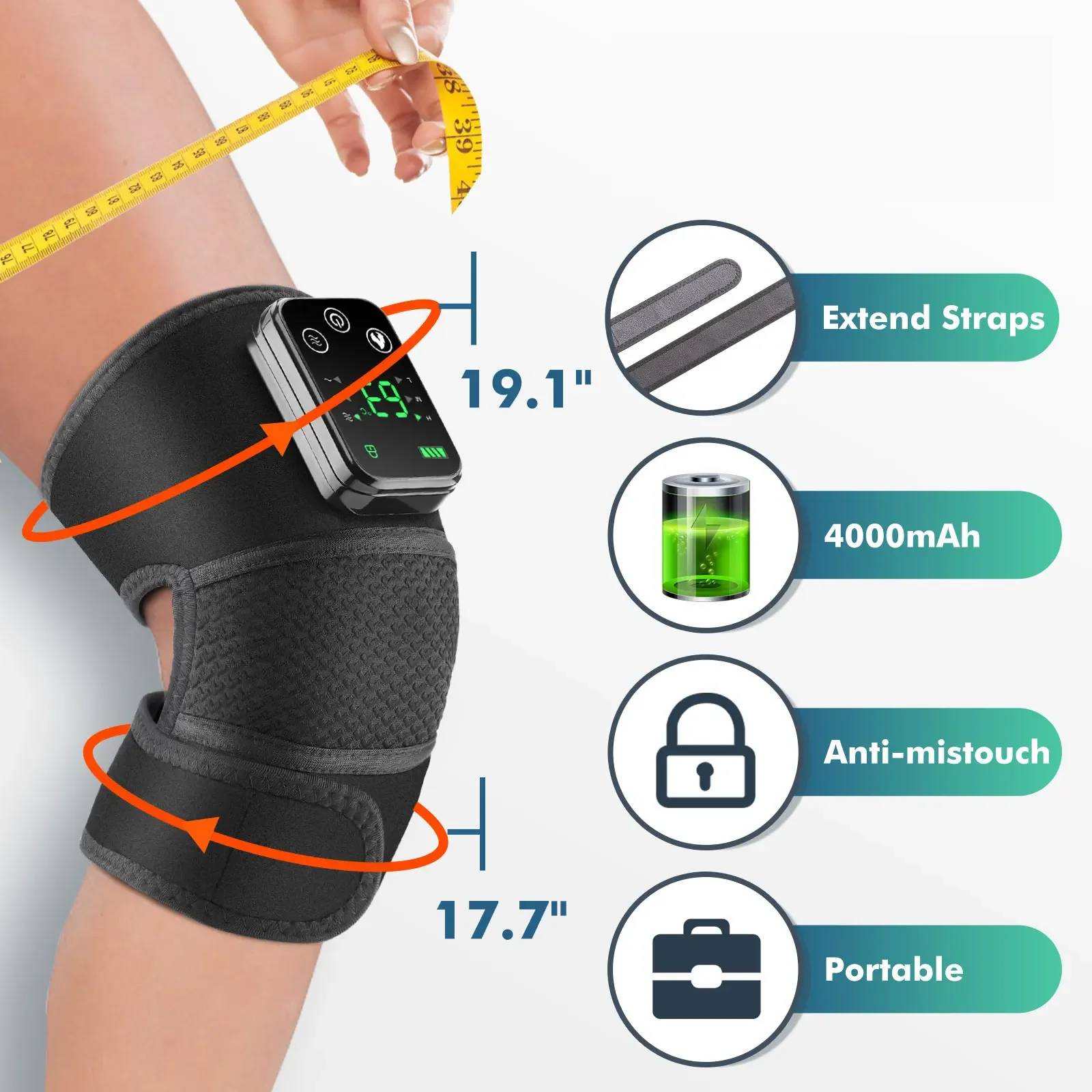 RELIEVE JOINT PAIN INSTANTLY WITH 3-IN-1 HEATED MASSAGER