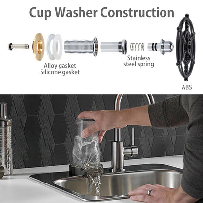 High-Pressure Glass Rinser for Kitchen Sink