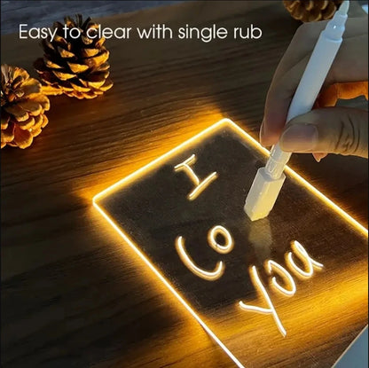 Creative LED Note Board Night Light