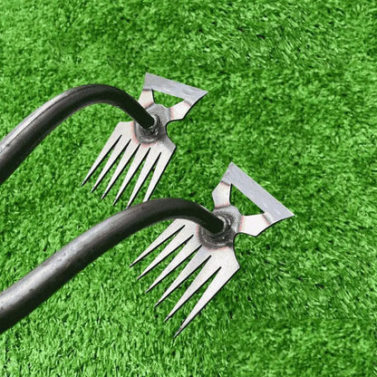 2-in-1 Garden Rake and Weed Puller Shovel