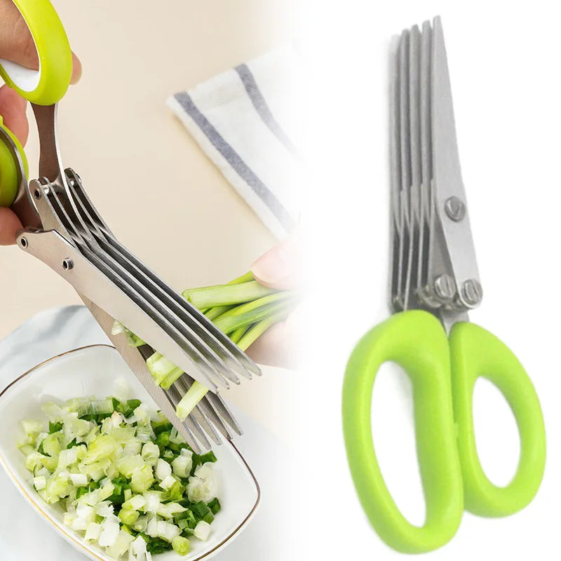 Multipurpose Stainless Steel Herb Cutting Scissors
