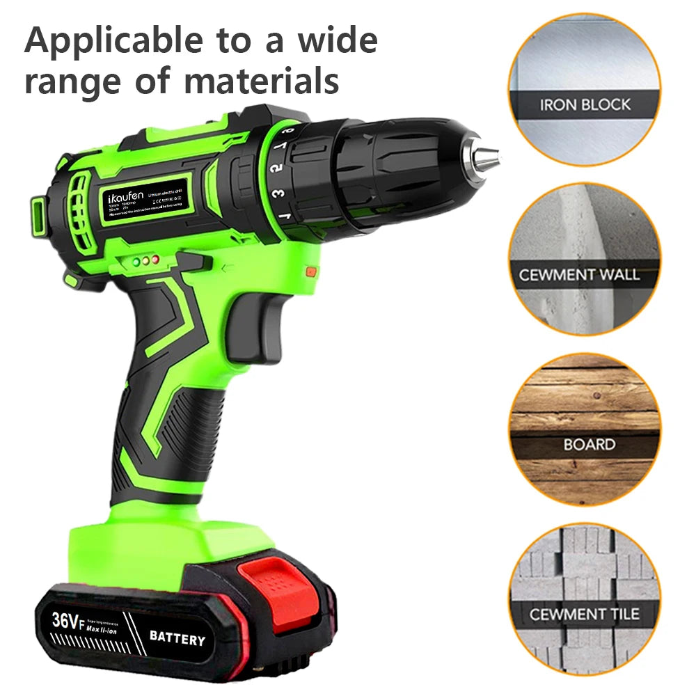 21V Cordless Rechargeable Drill