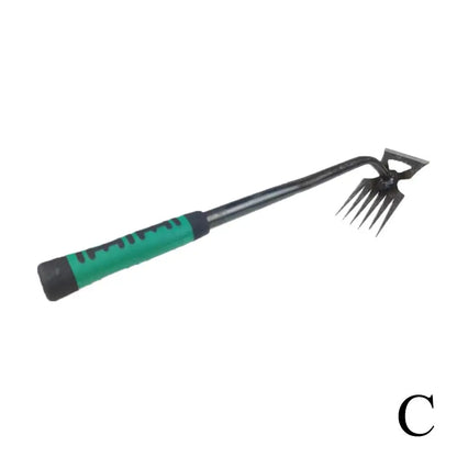2-in-1 Garden Rake and Weed Puller Shovel