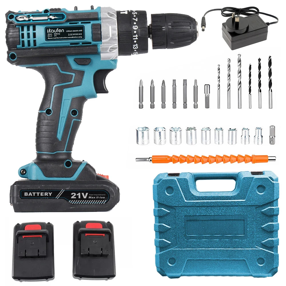 21V Cordless Rechargeable Drill