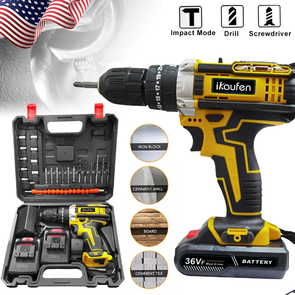 21V Cordless Rechargeable Drill