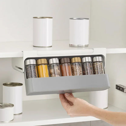 Wall-Mounted Self-Adhesive Spice Rack
