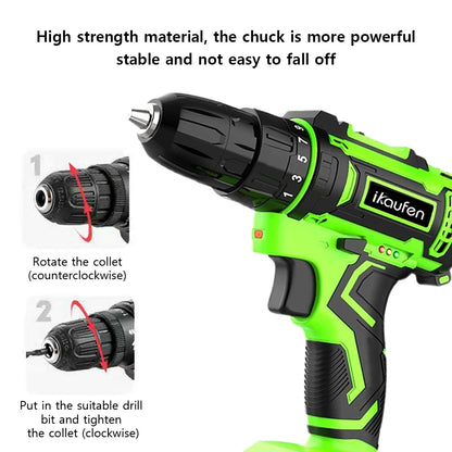 21V Cordless Rechargeable Drill