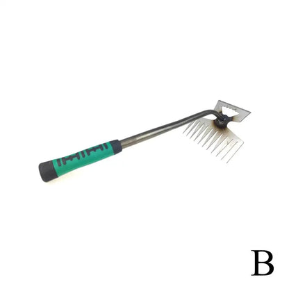 2-in-1 Garden Rake and Weed Puller Shovel